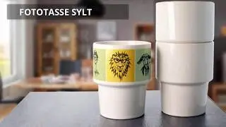 Fototasse Sylt ohne Henkel, stapelbar