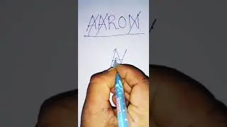 AARON name as brand logo😱 #shorts #logo #graphicdesign