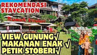 Rekomendasi Staycation Bareng Keluarga di Rumah Stroberi Lembang|Deluxe Room #wisata 
