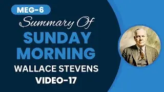 SUNDAY MORNING by WALLACE STEVENS | SUMMARY |