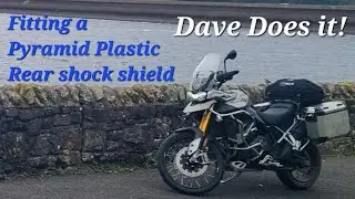 Fitting a Pyramid Plastic Rear shock shield to the Tiger 900