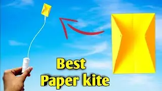 HOW TO MAKE BEST SMALL PAPER KITE,SMALLEST FLYING KITE,EASY FLY KITE,PATANG KESE UDAATE HE.