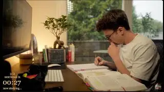 4-HOUR | Study With Me LIVE | One break, Deep work, No music