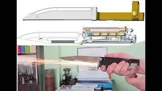 Scout firing knife 3D project & Real shooting