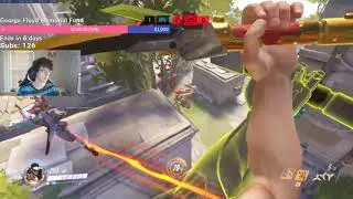 CAVALRY GRANDMASTER GENJI GAMEPLAY! [ OVERWATCH SEASON 22 TOP 500 ]