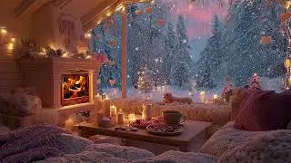 Valentine Night Piano Music with Fireplace  Warm Romantic Ambience for Love & Relaxation