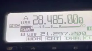 Buddihex with 75 watts to KH6KW from Florida 10m contact.  Buddihex height 6m. Backyard portable fun