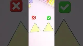 Triangle perfect cutting / scissors skill / cutting paper