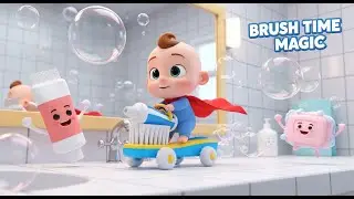 Brush Time MagicRun 🪥✨ | Fun Teeth Brushing Song for Kids | Healthy Habits for Toddlers