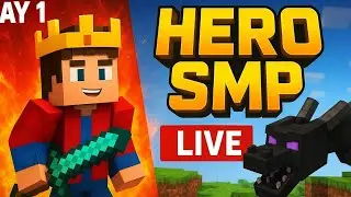 Minecraft HEROWAR SMP Journey &mdash; Day 1 vs Day 30 LIVE
