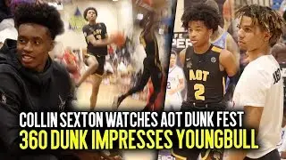 Collin Sexton Pulls Up To Watch Sharife Cooper & Brandon Boston + AOT CRAZY Dunk Contest IN GAME!!