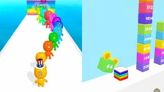 MERGE JUMP 2048 VS MAN RUNNER 2048 - Merge Battles PlayGame - iOS, Android Part 1