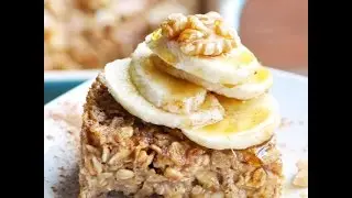 Clean Eats- Baked Banana Bread Oatmeal