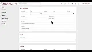 How to add a contact to Redtail CRM