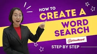 How to create a Word Search in myViewBoard?