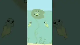 cute mini band❤️          #animation #art #cute #tadpole #frog #digitalart #singer #shorts