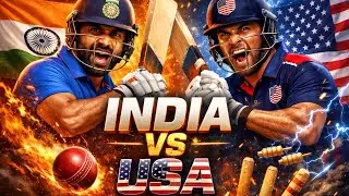India vs USA &ndash; You Won&rsquo;t Believe This Six!USA&rsquo;s Bold Move Against India &ndash; Cricket Shock!India vs USA