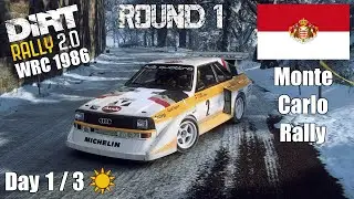 WRC 1986, Round 1 - Monte Carlo Rally - Day 1 AM: SS1 + SS2 - DiRT RALLY 2.0