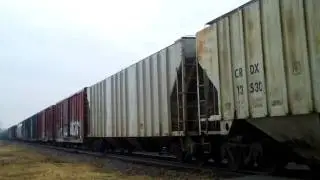 CP 5966 Leads Long Freight In Buffalo, IA