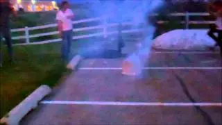 bucket full of fireworks