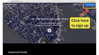 Create VR Videos with Google Earth Studio - Sign up on Google Earth Studio