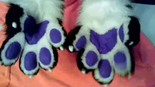 Fursuit five-fingered puffy handpaws