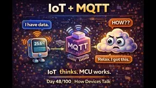 Day 48: What Is IoT & MQTT? How Devices Talk to the Cloud (Simple + Real-Life Explained)