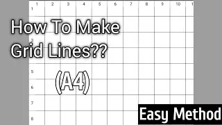 How To Draw Perfect Grid Lines on A4 Sheet ✍️ | Easy Grid Method for Beginners