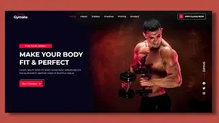 Responsive Landing Page of GYM Website by using HTML, CSS, & JavaScript | By M Sani
