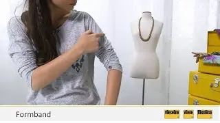 Perfkete Runde Kanten mit Vlieseline Formband