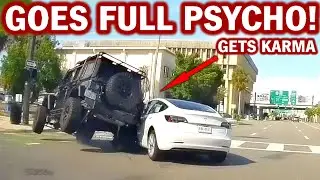 ROAD RAGER DESTROYS CAR, INSTANT REGRET