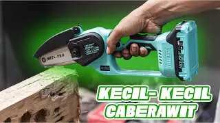Walaupun mini tapi tenaga nya josss. Dapet 2 Mata, 4 inch & 6 inch | CHAINSAW NRT CS 100DC