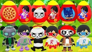 Tag with Ryan Egg Surprise - Titan Universe vs Combo Crew Mystery Egg Edition