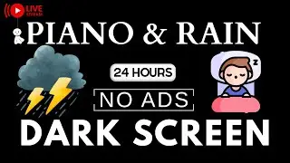 🔴 Fall Asleep Instantly in 5 Minutes | Deep Sleep Piano & Rain Sounds | Insomnia Relief | No Ads