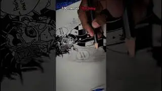 100 men vs......... #viral #art #animeeart #trend #drawing #anime #100menvs #shorts #suscribe #art