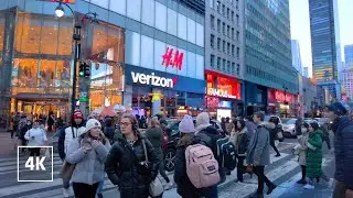 4K Walk in NEW YORK | Explore Midtown MANHATTAN with a Relaxing Walk