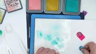 Quick Paper Craft Demo: Hunkydory Cobblestone & Ink & Twist Masks with Distress Oxide Inks
