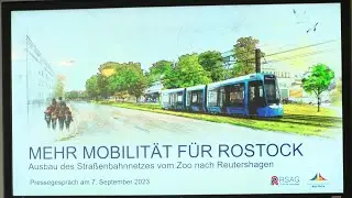 Neue Straßenbahnstrecke in Rostock zwischen Reutershagen und Zoo
