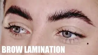 EYEBROW LAMINATION TUTORIAL / LOVE ISLAND FRANCESCA ALLEN