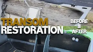 Transom and Plate install  (From Rotten to New)