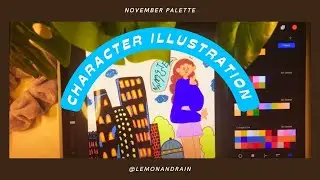 november palette | character illustration & some tips