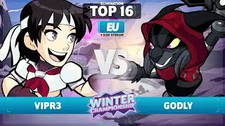 VipR3 vs. Godly - Elimination Top 16 - EU - Brawlhalla Winter Championship 2023