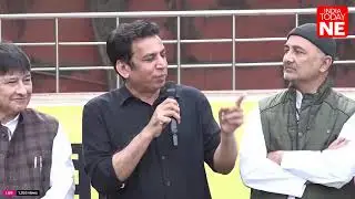 LIVE || Delhi Congress leaders hold protest march outside party office