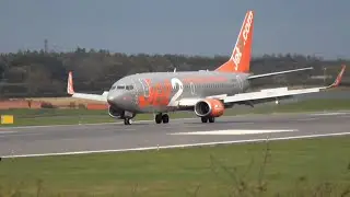 Rare Jet2 B737-300 CLASSIC Departure at Newcastle Airport! [4K] 