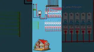 ▶️ Single phase MCB box connection diagram 💯👍 #electrician #mcb #wiring #shorts #youtubeshorts