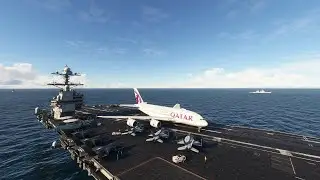 Airbus A380 Simulation on Aircraft Carrier &ndash; A Flight Experiment That Looks Crazy!
