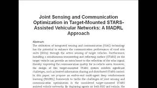Joint Sensing and Communication Optimization in Target Mounted STARS Assisted Vehicular Networks A M