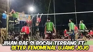 AKSI TERBARU JIHAN BAE SI BOCAH TERBANG ft SETER FENOMENAL UJANG JOJO | SEMI OPEN KADES CUP II BOJA