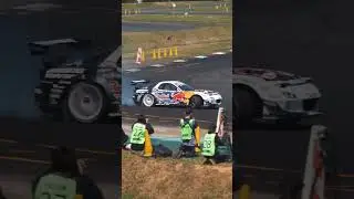 Team Magic with RedBull RX-7 FD3Sdriver.#fdj #fomuladriftjapan #suzukatwincircuit .#jdm#drift#mazda