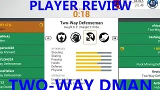 NHL 17 EASHL Player Review (Two-Way Defender)